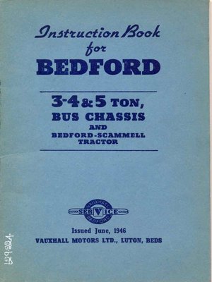 cover image of Instruction Book for Bedford 3-4 and 5 Ton Bus Chassis